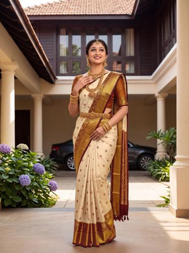 Malhar kanjivaram silk udaan sarees online